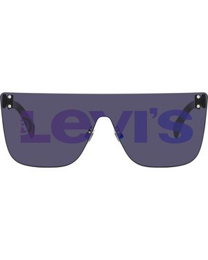 Levi's 99Mm Shield Sunglasses - Blue