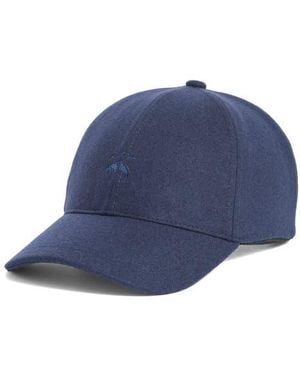 Brooks Brothers Refined Wool Adjustable Baseball Cap - Blue
