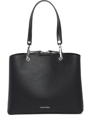 Calvin Klein Garnet Top Handle Tote - Black