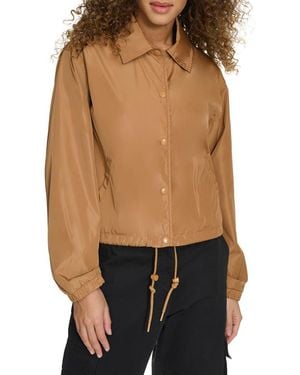 Champion Cropped Coach's Jacket - Black