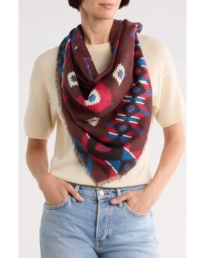 Longchamp Nomad Print Scarf - Red