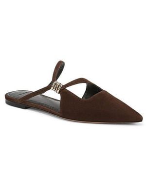 Vince Gilia Strappy Pointed Toe Flat Mule - Brown