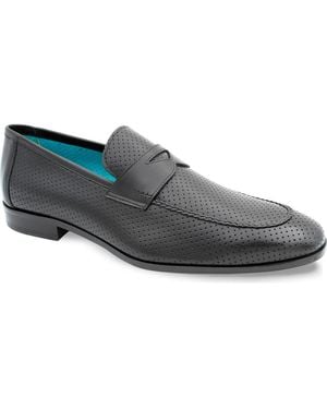 Mezlan Cueva Perforated Penny Loafer - Gray