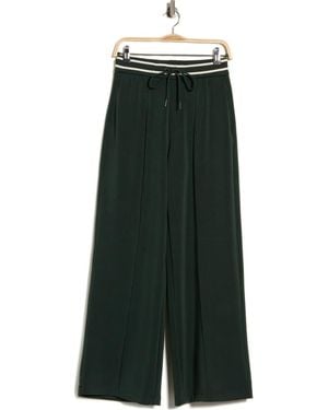 Scotch & Soda Wide Leg Pintuck Pants - Green