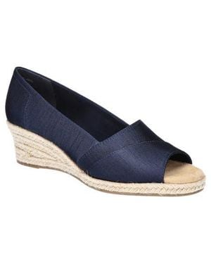 Easy Street Jasper Espadrille Wedge Pump - Blue