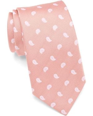 Bonobos Paisley On Silk Twill Ground Tie - Pink