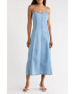Rag & Bone Martyna Denim Midi Dress - Blue