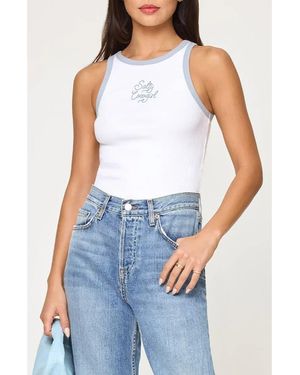 LSPACE Rewind Cover-Up Tank - Blue