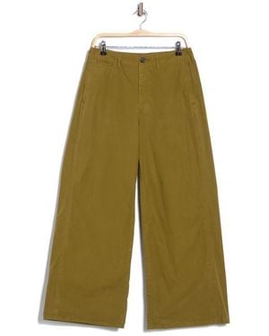 Rag & Bone Evie High Waist Wide Leg Pants - Green