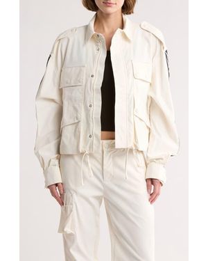 Faith Connexion Cropped Parka - Natural
