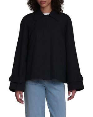 Bagatelle Crop Trench Jacket - Black