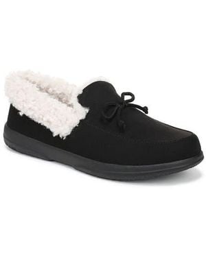 Vionic Claribel Faux Shearling Lined Slipper - Black