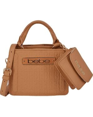 Bebe Thea Mini Satchel With Pouch - Brown