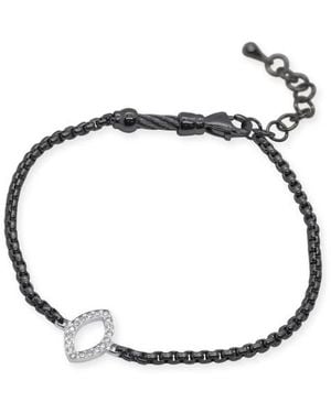 Alor Diamond Charm Box Chain Bracelet - White