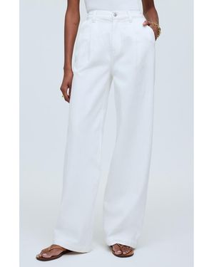 Madewell The Harlow High Waist Wide Leg Jeans - White