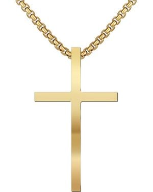 EDFORCE Cross Pendant Necklace - Metallic