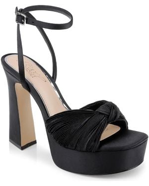 Badgley Mischka Icelynn Ankle Strap Platform Sandal - Black