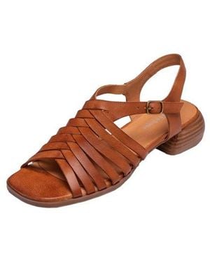 Antelope Leni Woven Slingback Sandal - Brown