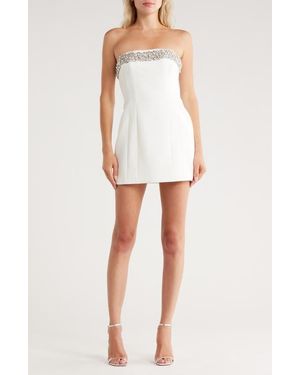 A.L.C. Elsie Crystal Embellished Strapless Minidress - White