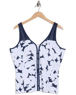 Original Penguin Riviera Floral Knit Tank - Blue