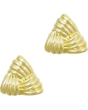 Adornia Triangle Statement Stud Earrings - Yellow