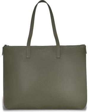 CHAMPS Onyx Leather Business Tote - Green