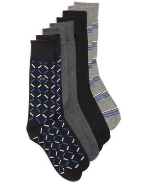 Calvin Klein 4-Pack Assorted Dress Socks - Black