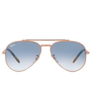 Ray-Ban New Aviator 58Mm Gradient Pilot Sunglasses - Blue