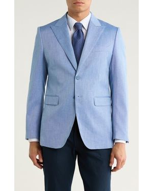 Tahari Textured Woven Sportcoat - Blue