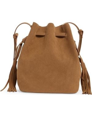 BCBGMAXAZRIA Tassel Bucket Bag - Brown