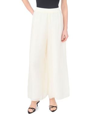 Halogen® Semisheer Wide Leg Pants - White