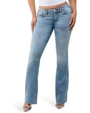 TRUE RELIGION Becca Mid Rise Bootcut Jeans - Blue