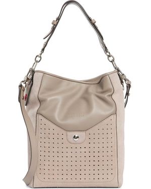 Longchamp Mademoiselle Perforated Hobo Bag - Gray