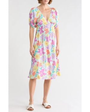 Billabong Sway Away Midi Dress - Red