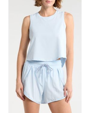Marika Mabel Crop Tank - Blue