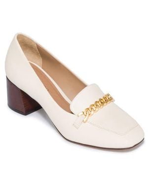 Bernardo Avery Chain Loafer - White
