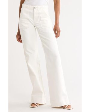 Diane von Furstenberg Gia Wide Leg Pants - White