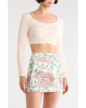 Longchamp Off The Shoulder Cardigan - Pink