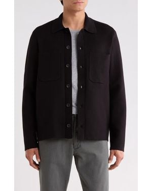 Rag & Bone Hunter Knit Shirt Jacket - Black