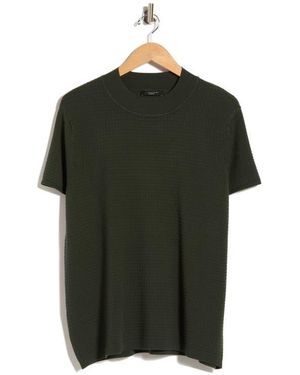 Tahari Short Sleeve Ribbed Sweater - Green