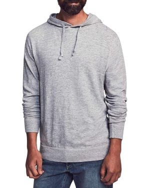 Faherty Slub Cotton Hoodie - Gray