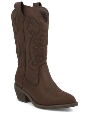 MIA Caela Western Boot - Brown