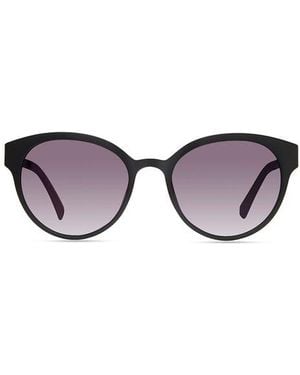 Eco Avala 53Mm Polarized Round Sunglasses - Black
