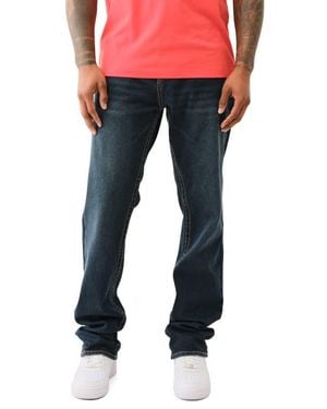 True Religion Ricky Big T Straight Leg Jeans - Blue