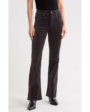 AG Jeans Farrah Velvet Bootcut Pants - Black