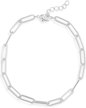 Nordstrom Rack Cz Chain Anklet - Metallic