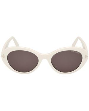 Tom Ford 53Mm Oval Sunglasses - Multicolor