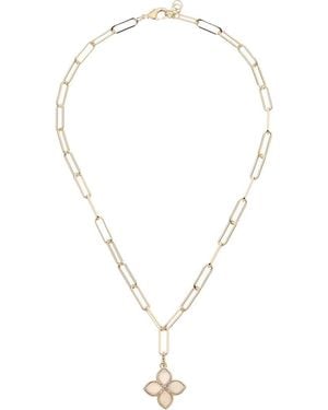 Juvell Mother-Of-Pearl & Cubic Zirconia Paper Clip Chain Necklace - Yellow