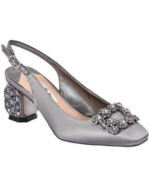Lady Couture Precious Embellished Slingback Pump - Gray