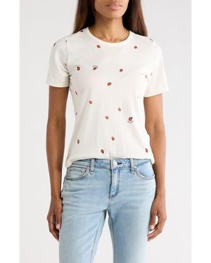 Rag & Bone Ladybug Cotton Blend T-Shirt - Natural